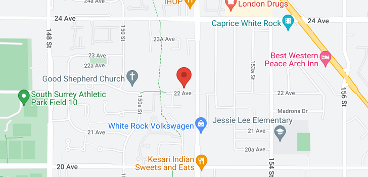 map of 309 15185 22 AVENUE